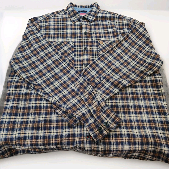Coleman Other - Coleman Mens Shirt Button Down Flannel XL Long Sleeves Plaid Pockets Logo